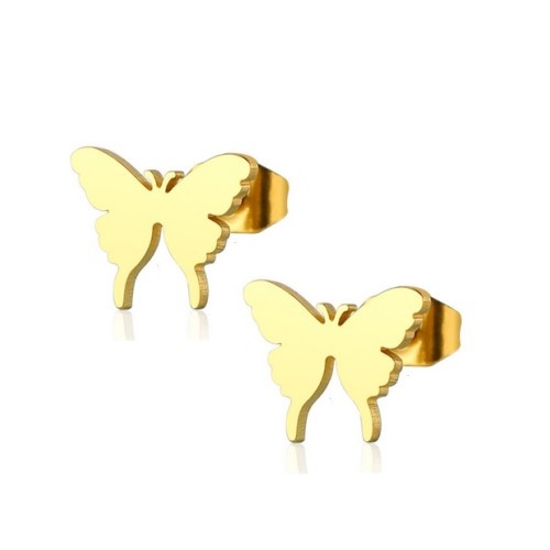 Ohrstecker Schmetterling goldfärbig