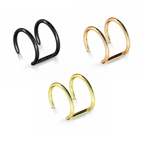 Fake Helix Piercing Doppelring – 3 Farben