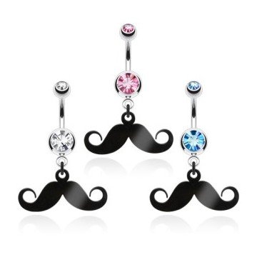 Mustache Bauchnabelpiercing