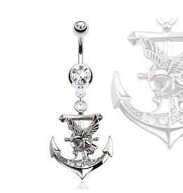 Anker Bauchnabelpiercing 10mm