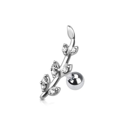 Ohr Piercing Stecker Zweig