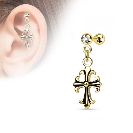 Helix Piercing Kreuz