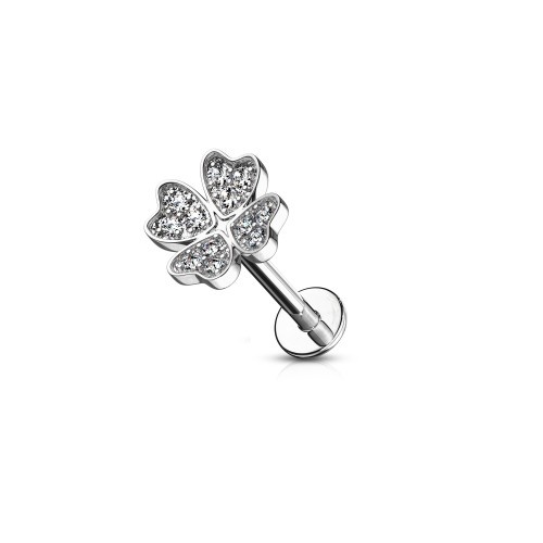 Ohr Piercing Stecker Kleeblatt