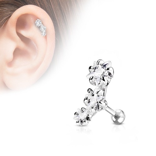Helix Piercing 3 Sterne