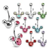 Standard Bauchnabelpiercing mit Zirkonia