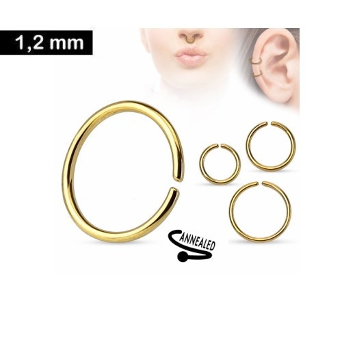 Piercing Ring gold-färbig