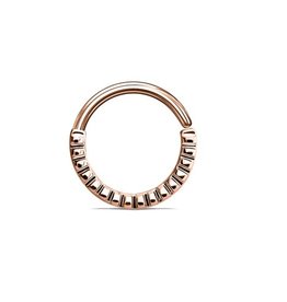 1,2 x 10 mm Piercingring rosegold