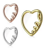 Herzförmiger Daith Piercing Schmuck