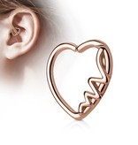 Herzförmiger Daith Piercing Schmuck