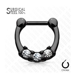 Edelstahl Septum Clicker