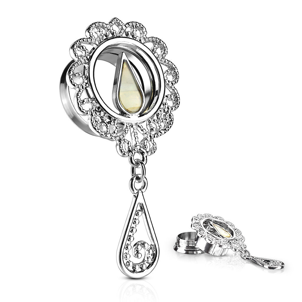 FleshTunnel silber-färbig