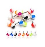UV Zungenpiercing - 8 bunte Farben