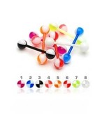 Zungenpiercing Kunststoff - 8 Farben