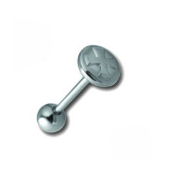Zungenpiercing Kreuz