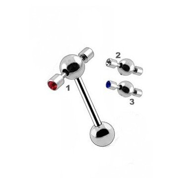 Zungenpiercing mit Aufsatz