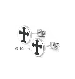 10mm Ohrstecker Kreuz