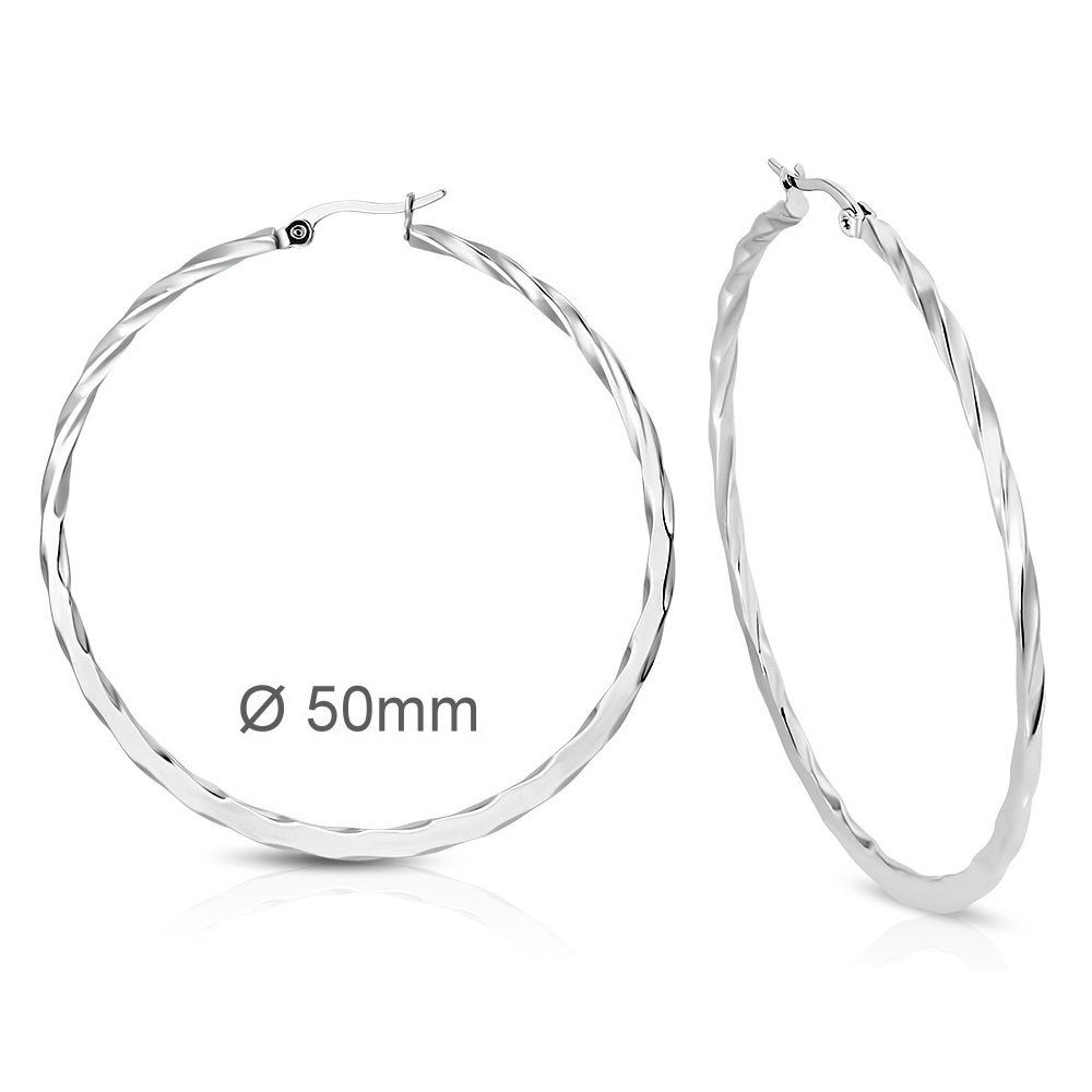 Ohrringe Creolen Ø 50mm