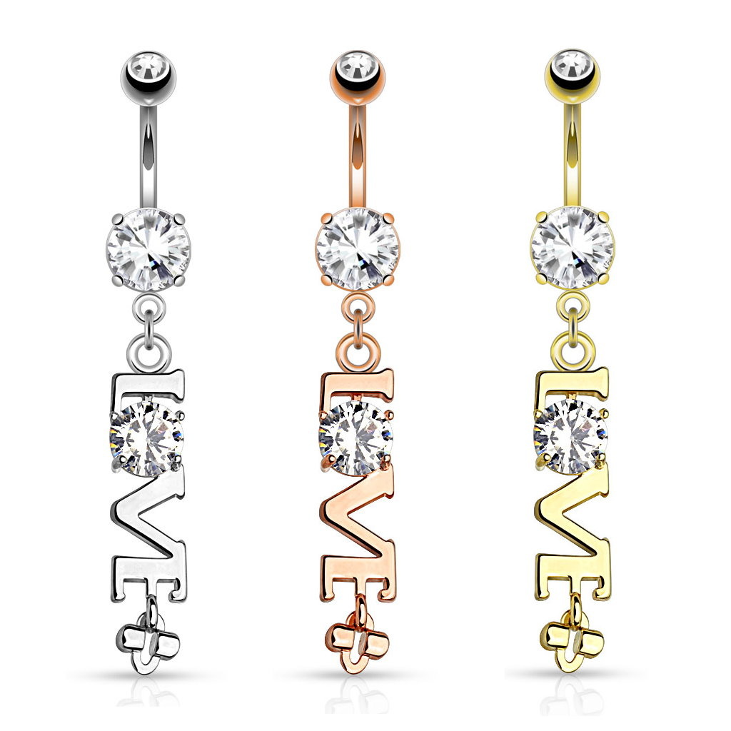 Bauchnabelpiercing Love