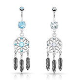 Bauchpiercing mit Traumfänger