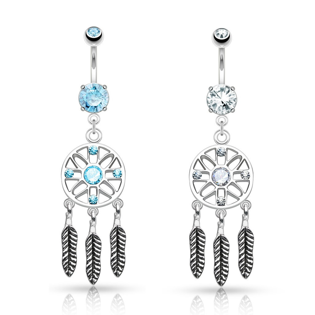 Bauchpiercing mit Traumfänger