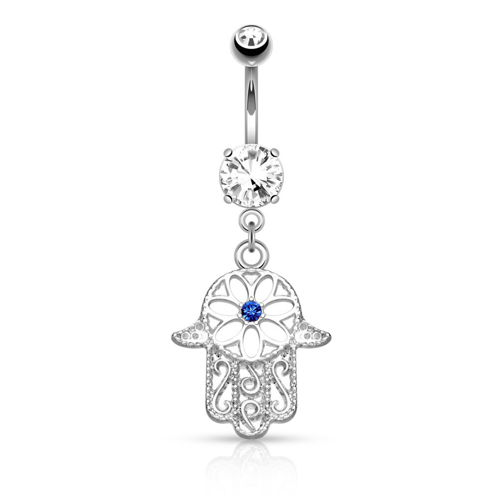 Bauchnabelpiercing Hand der Fatima – Schutzsymbol trifft auf Stil
