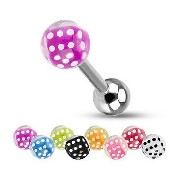 Würfel Zungenpiercing