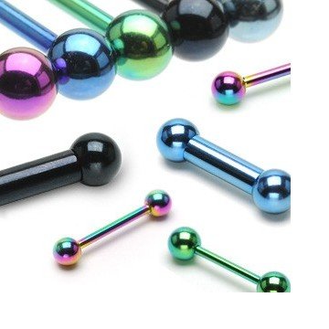 Piercing Barbell 1,6 mm - 6 Farben