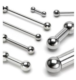 2,0 mm Piercing Barbell – Chirurgenstahl 316L | 6 mm Kugeln | 12–19 mm