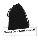 Edelstahl Kreuz Anhänger Schwarz