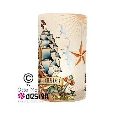 Tattoo Candlecover Oldschool Segelschiff