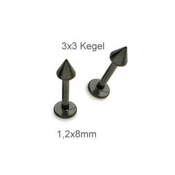 Lippenpiercing mit Spitze