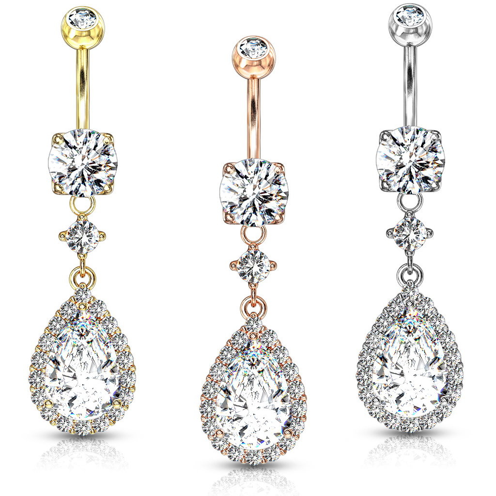 Bauchnabelpiercing mit Anhänger