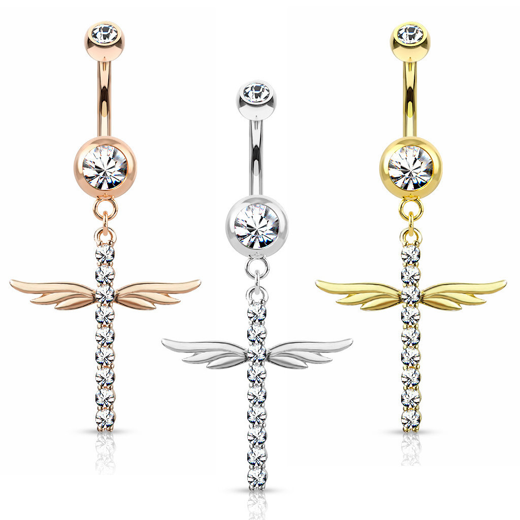 Bauchnabelpiercing Anhänger Flügel