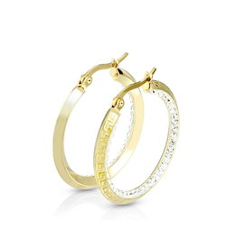 Damen Creolen Ø 30mm  goldfärbig