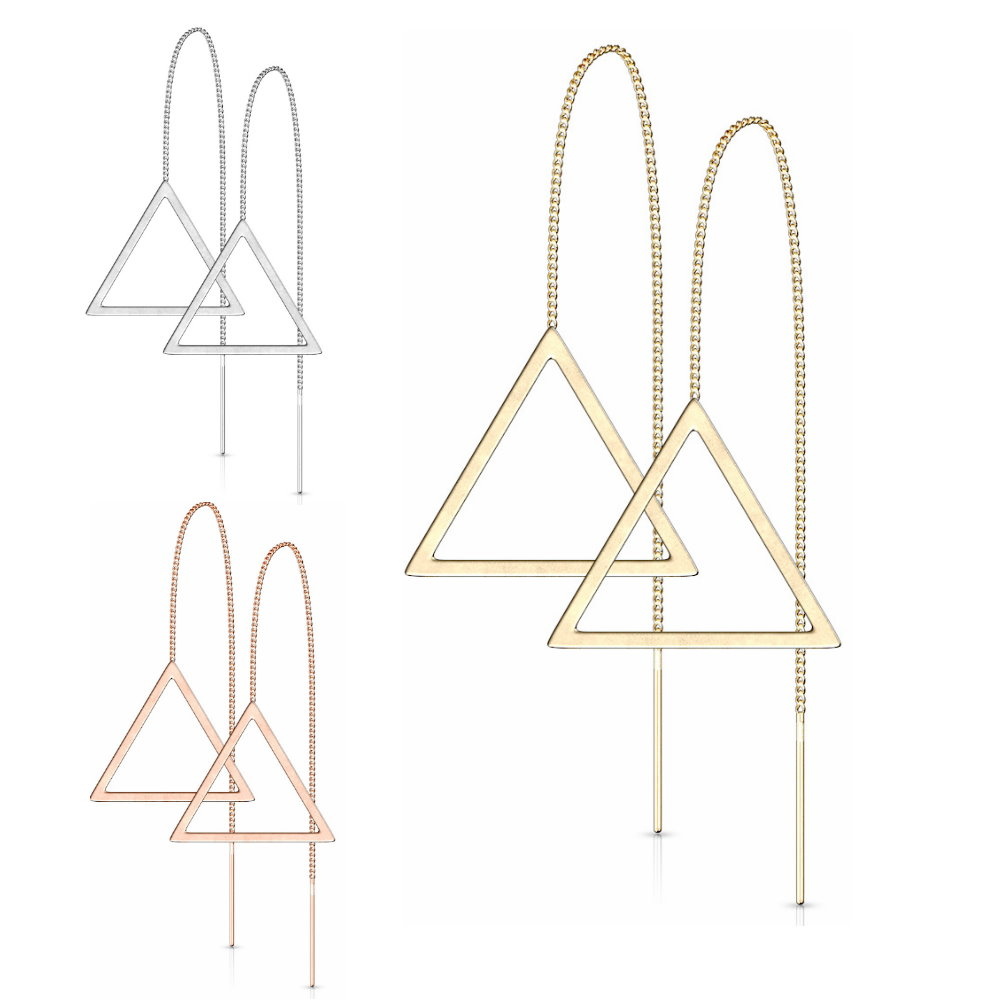 Durchzieher Ohrringe Rosegold