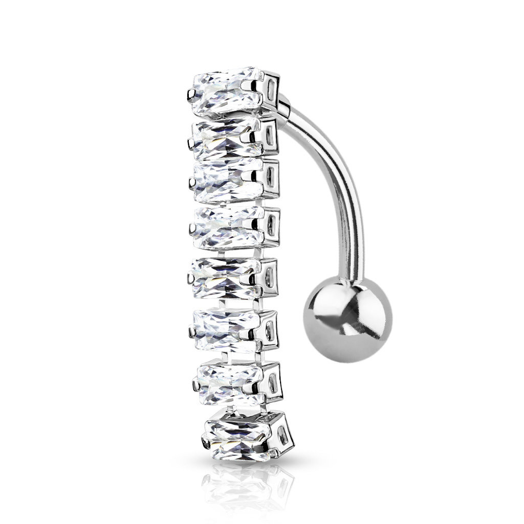 Reverse Bauchpiercing lang