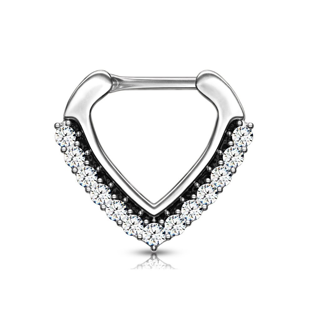 Septum Clicker mit  Steinchen