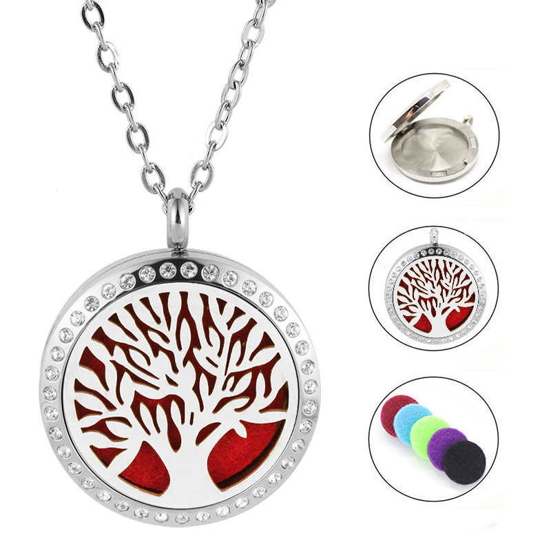 Edelstahlkette Lebensbaum