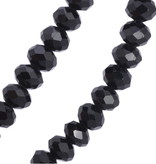 50 cm Schwarze Damen Kette Lilie