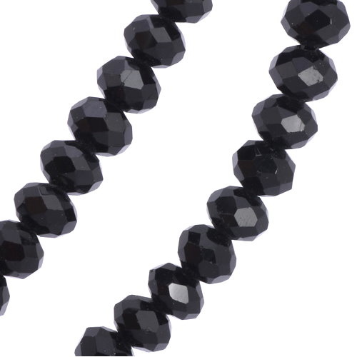 50 cm Schwarze Damen Kette Lilie