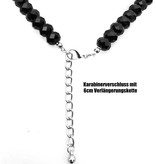 50 cm Schwarze Damen Kette Lilie