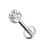 Labret Stecker mit 4 mm Epoxy-Kugel