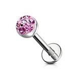 Labret Stecker mit 4 mm Epoxy-Kugel