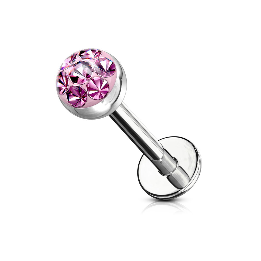 Labret Stecker mit 4 mm Epoxy-Kugel