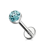 Labret Stecker mit 4 mm Epoxy-Kugel