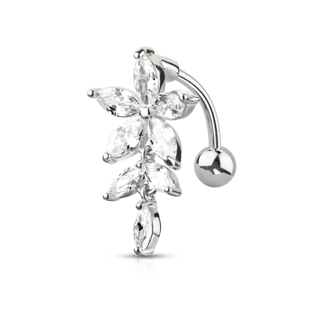 Reverse Bauchnabelpiercing Blume