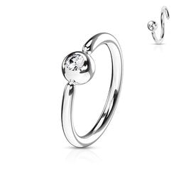 1,0 x 6 | 8 mm Piercing Ring  Stein