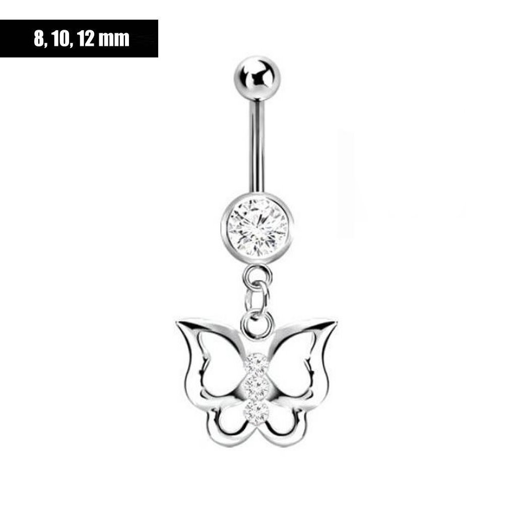 Bauchnabelpiercing Schmetterling