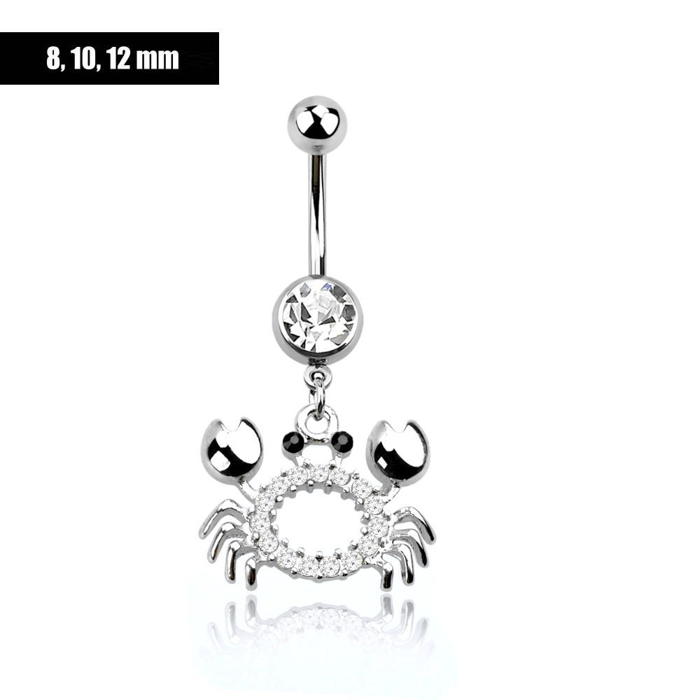 10mm Bauchnabelpiercing Krebs