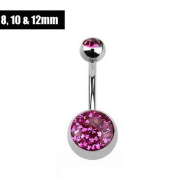 Bauchnabelpiercing Hot Pink